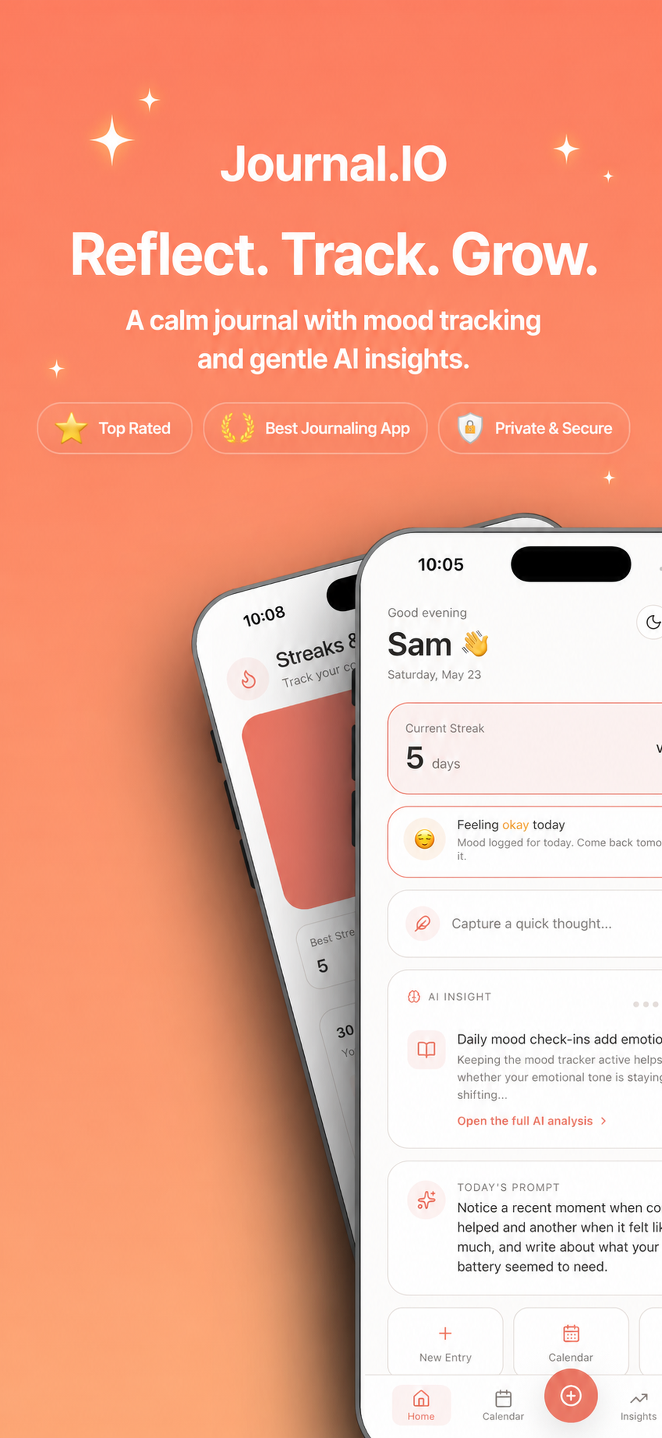 Reflect. Track. Grow. screenshot