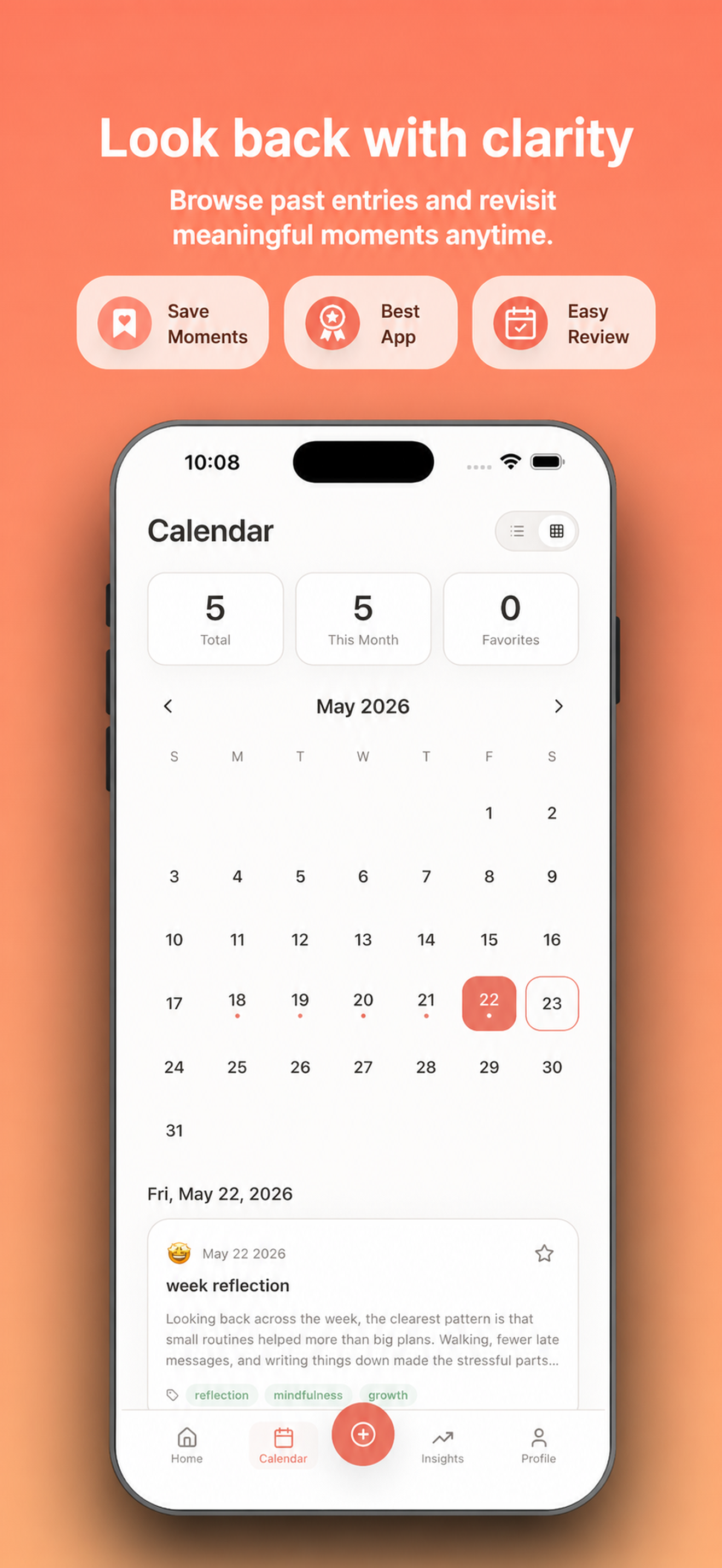 Look back with clarity screenshot